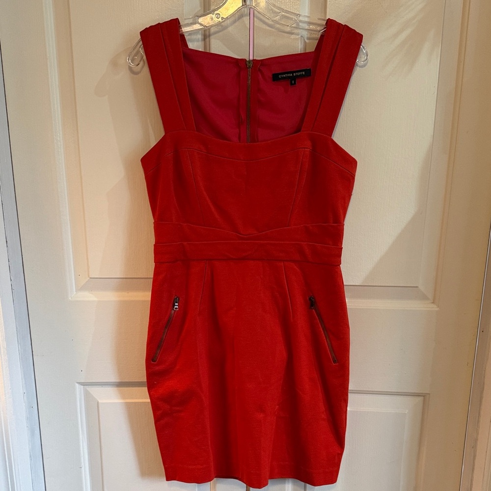 Cynthia Steffe Bold Red Mini Dress